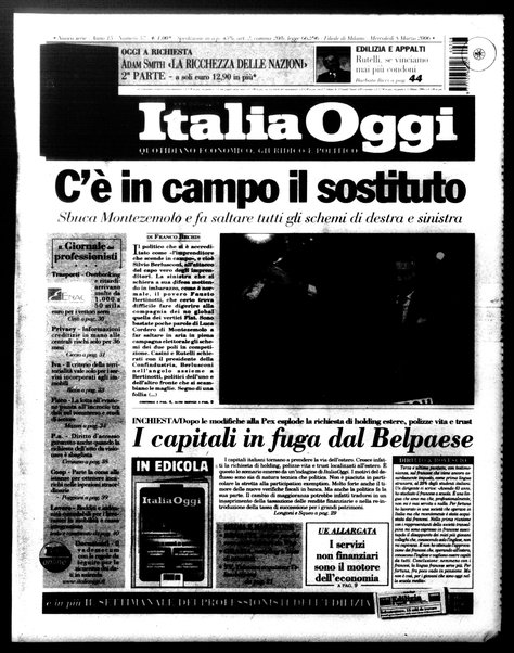 Italia oggi : quotidiano di economia finanza e politica